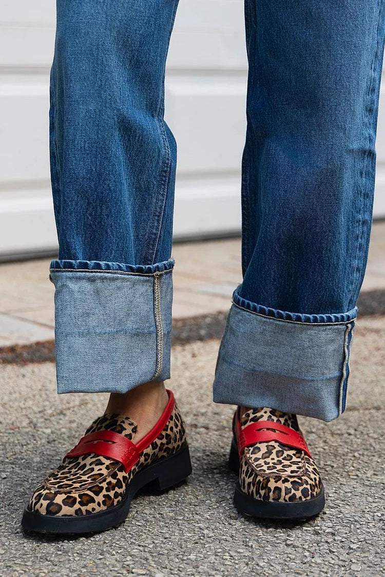 Evelien | Color Block Loafers