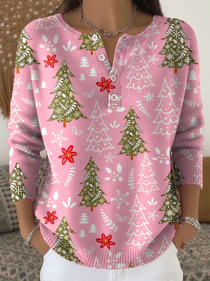 Molly | Christmas Sweater with Buttons