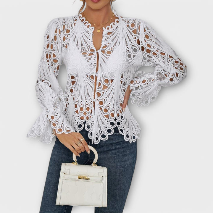 Malina – Elegantní Krajková Blůza
