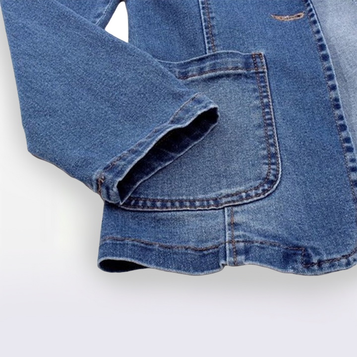 Sandra - Klasický Denim Blazer