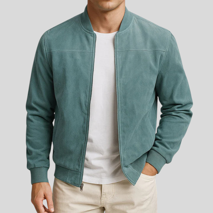 Domagoj - Klasická Suede Bunda – Elegance Bez Kompromisů