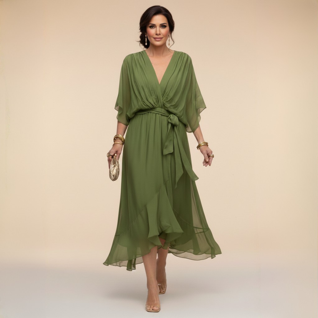 Bianca | Elegant V-Neck Dress