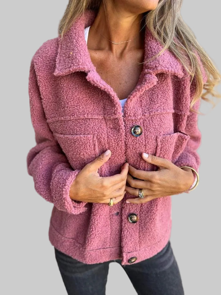 Lana - Teplá bunda s knoflíky