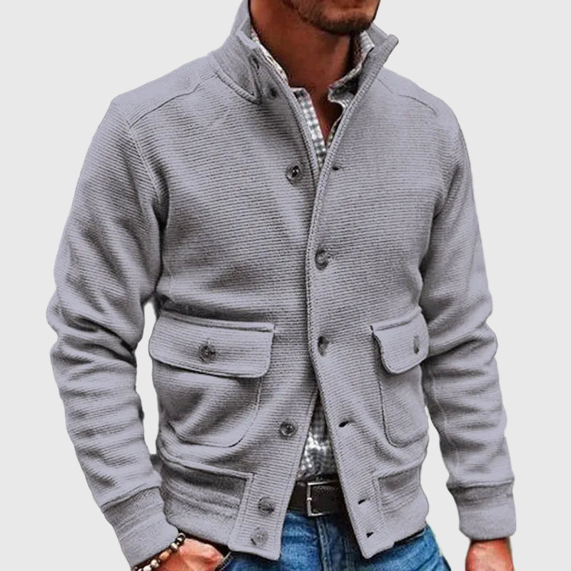 Diego | Solid High Neck Jacket
