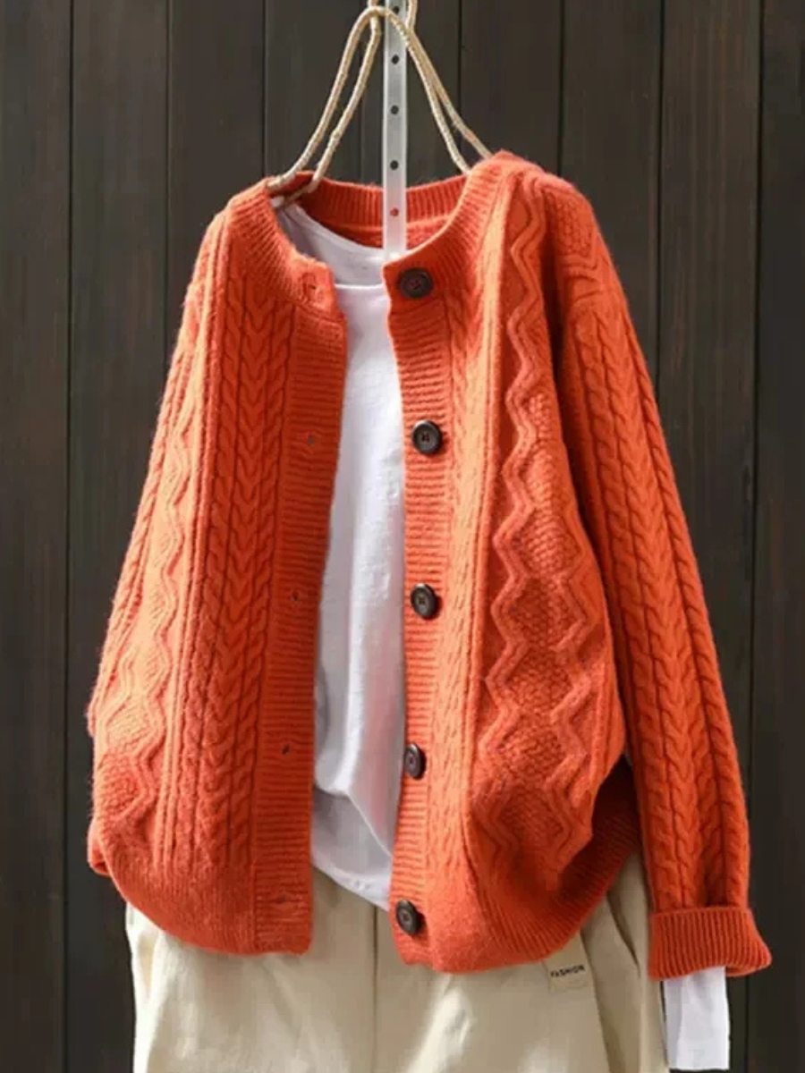 The Rowan | Heritage Cable Cardigan