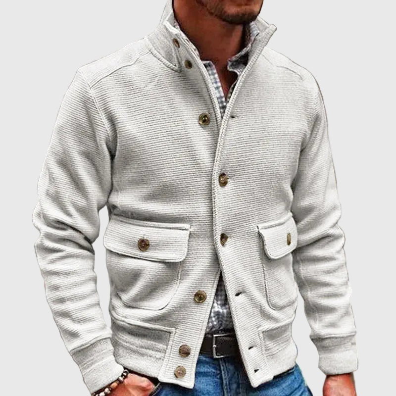 Diego | Solid High Neck Jacket