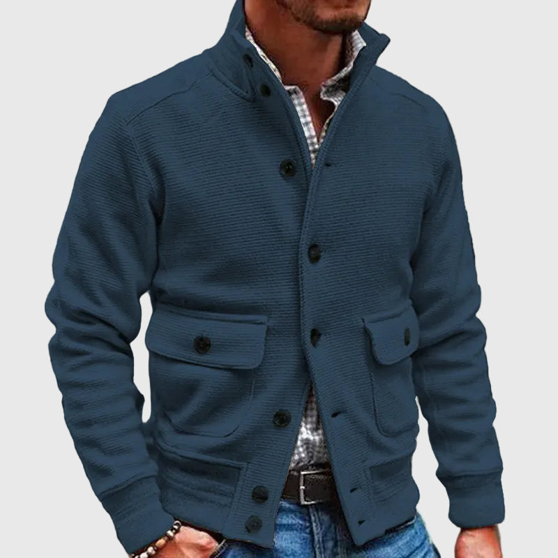 Diego | Solid High Neck Jacket