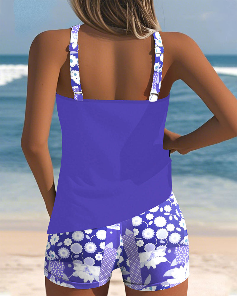 Anna | Tummy Control Supportive Swim Set with Boxer Bottoms