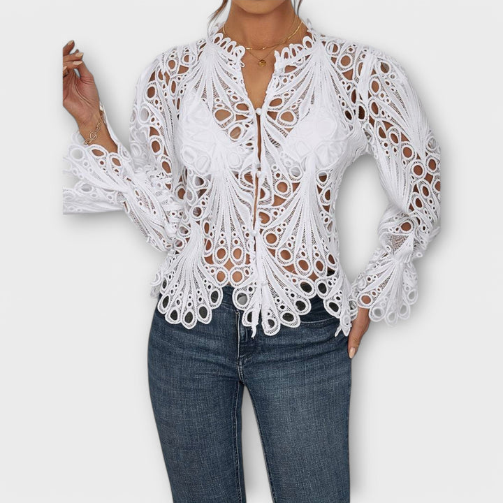 Malina – Elegantní Krajková Blůza