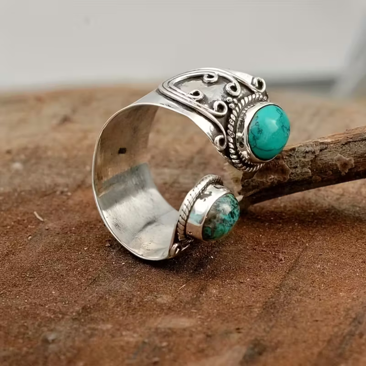 Vintage Boho Mozaik Prsten