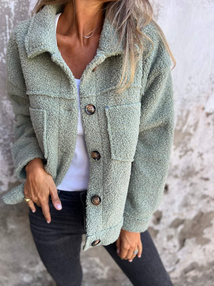 Lana - Teplá bunda s knoflíky