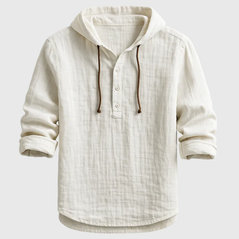 Nathan | Elegant Hooded Shirt