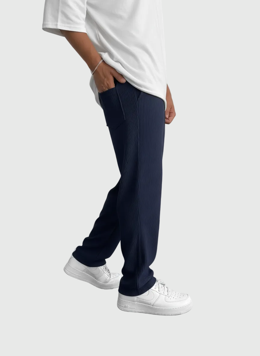 Javier | Relaxed Ribbed Trousers