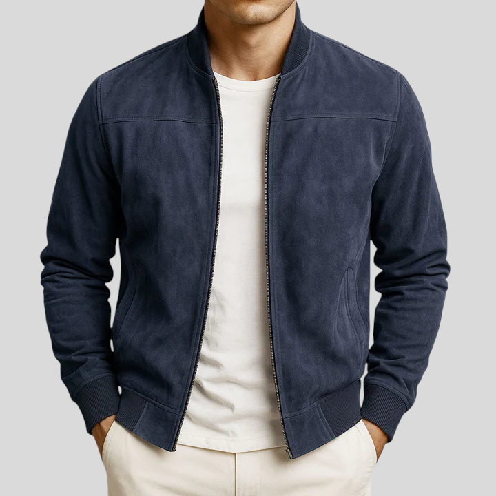 Domagoj - Klasická Suede Bunda – Elegance Bez Kompromisů