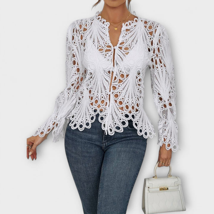 Malina – Elegantní Krajková Blůza