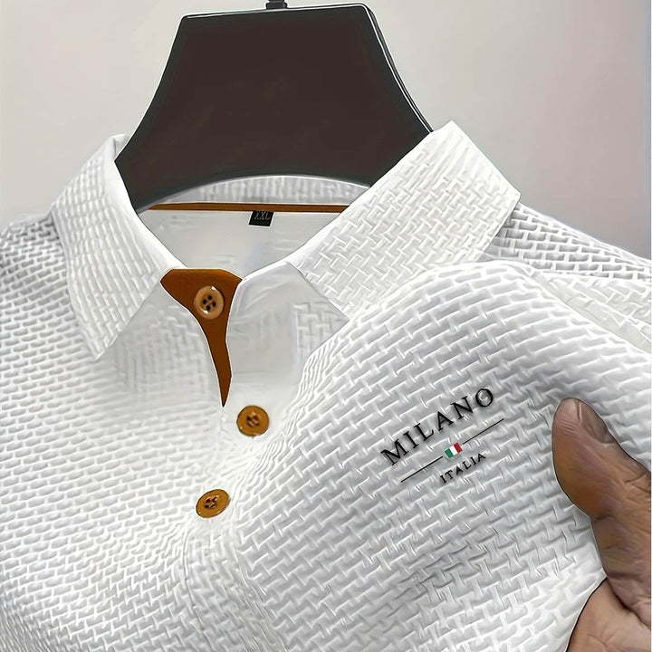 Milan – Pánské Polo Tričko s Texturovaným Vzorem