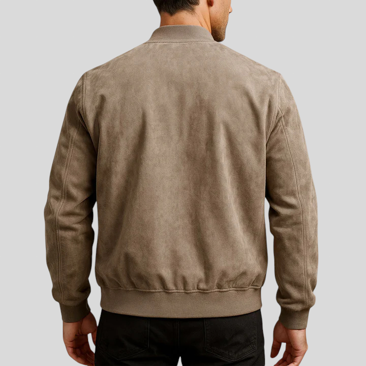 Domagoj - Klasická Suede Bunda – Elegance Bez Kompromisů