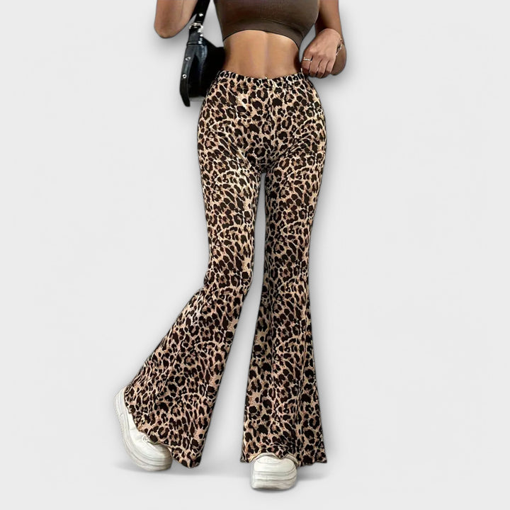 Camila - Kalhoty s leopardím vzorem