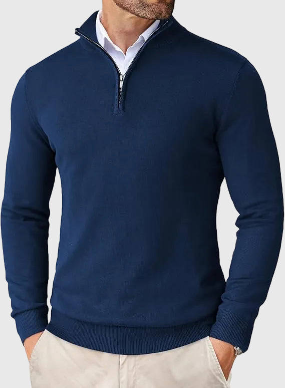 Adrian | Zip Neck Sweater