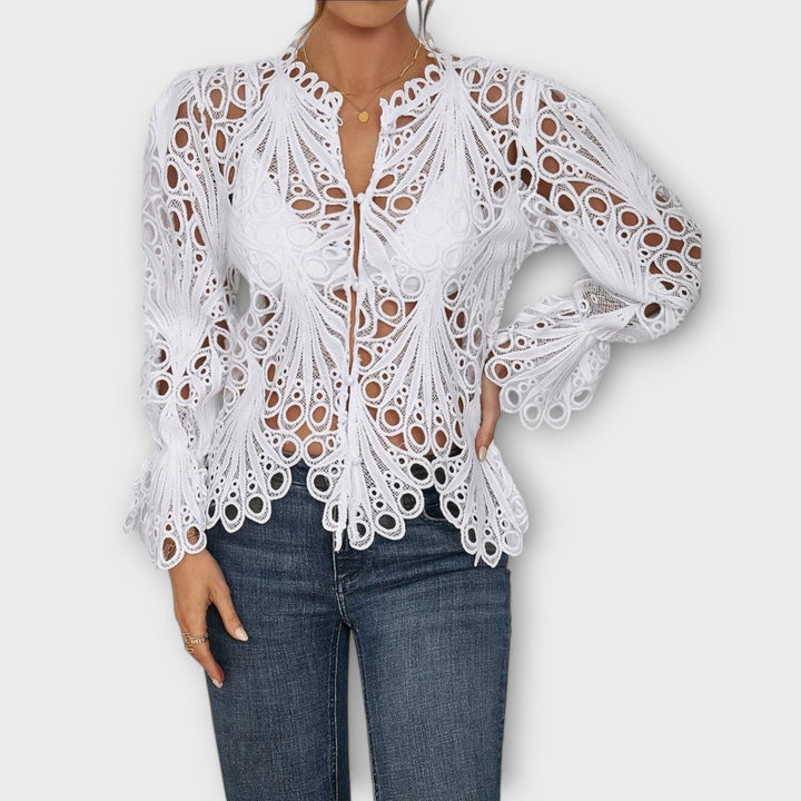 Malina – Elegantní Krajková Blůza