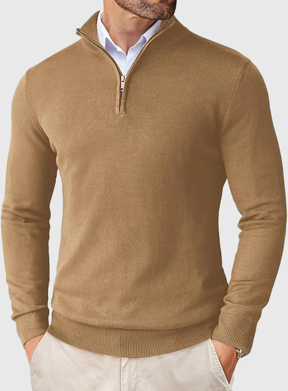 Adrian | Zip Neck Sweater