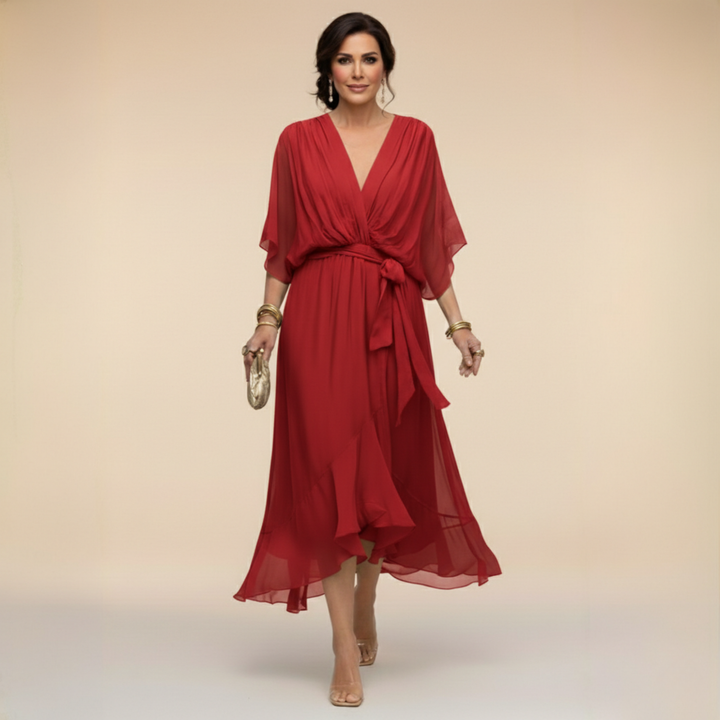 Bianca | Elegant V-Neck Dress