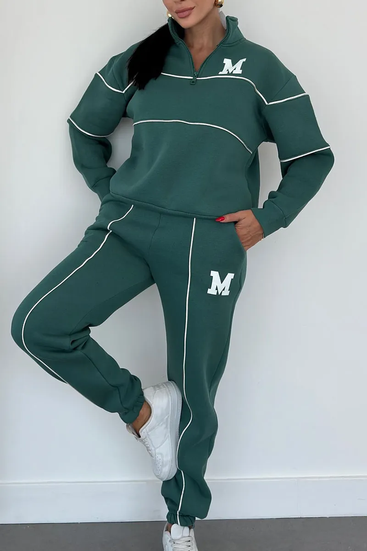 Janine - Casual tweedelige damesset met lange mouwen