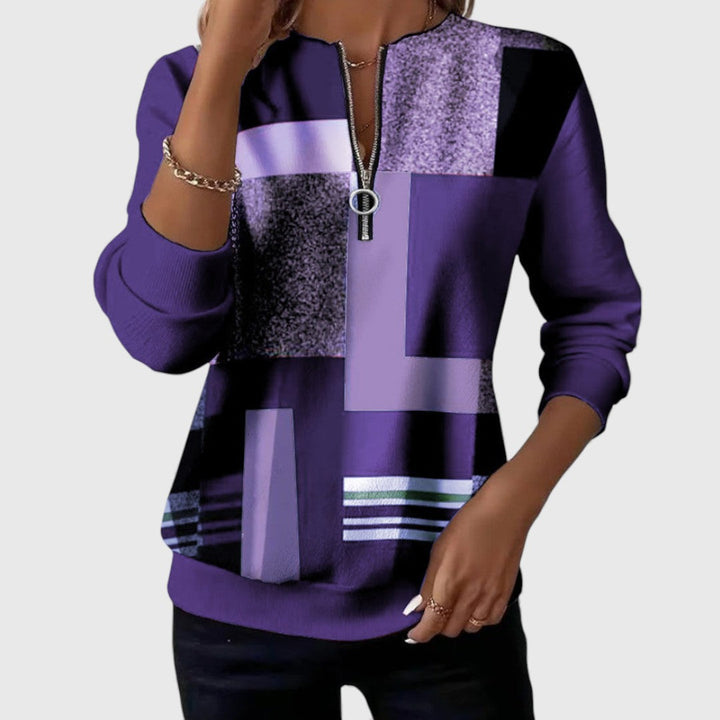 Elin - Casual Half-Zip Sweater