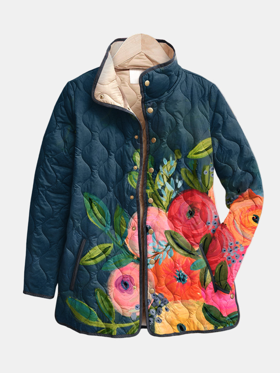 Betty Vintage Floral Quilted Jacket