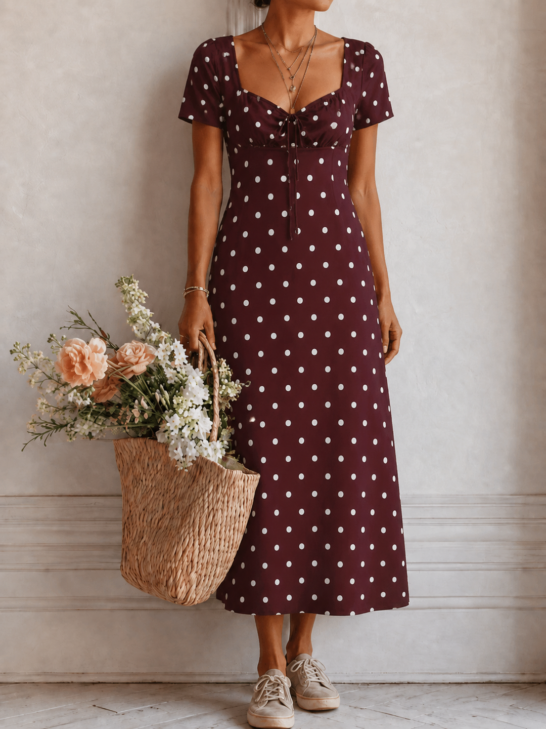 Margot™ – Vintage Polka Dot Dress