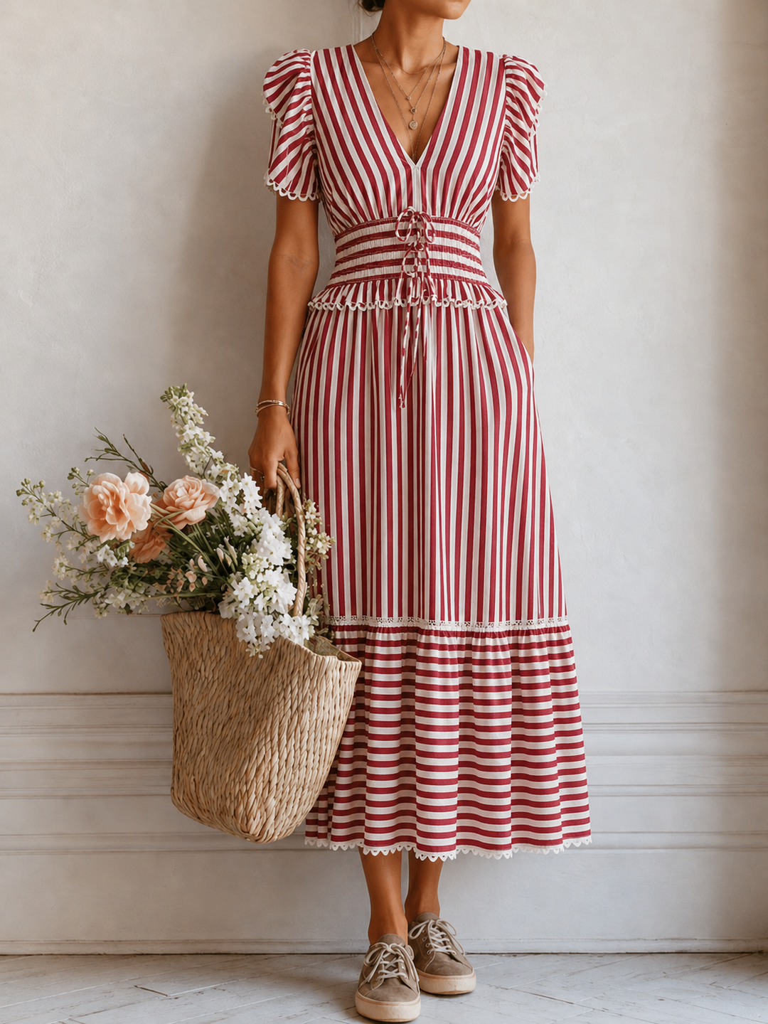 Romy™ | Striped Boho Dress