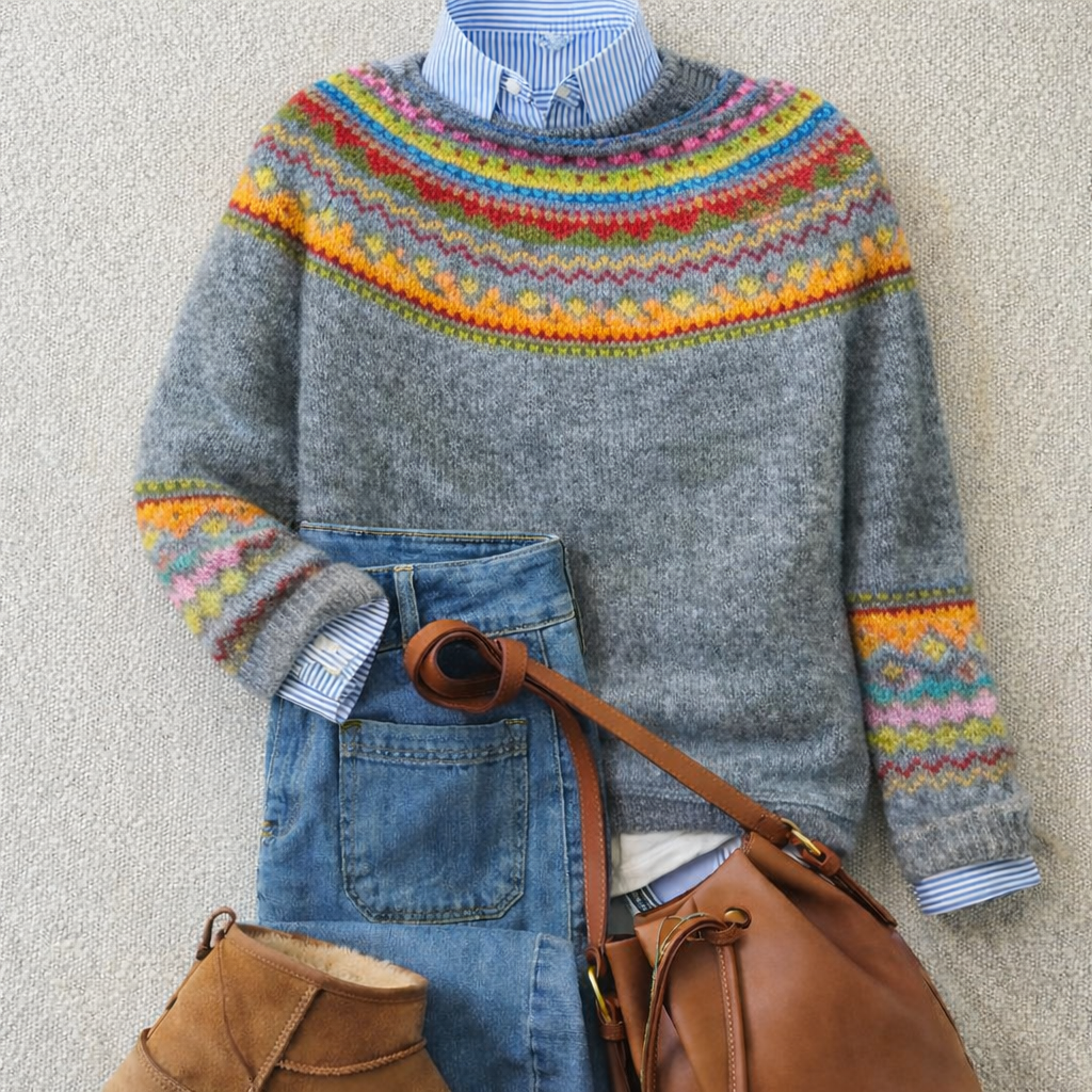 Graycelynna | Heritage Nordic Sweater