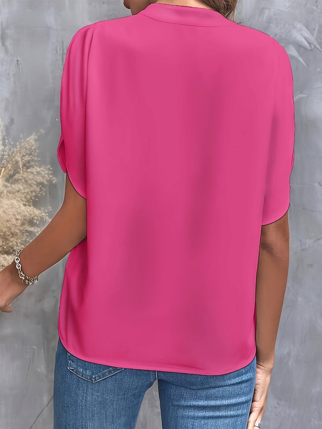 Colorful Draped Blouse