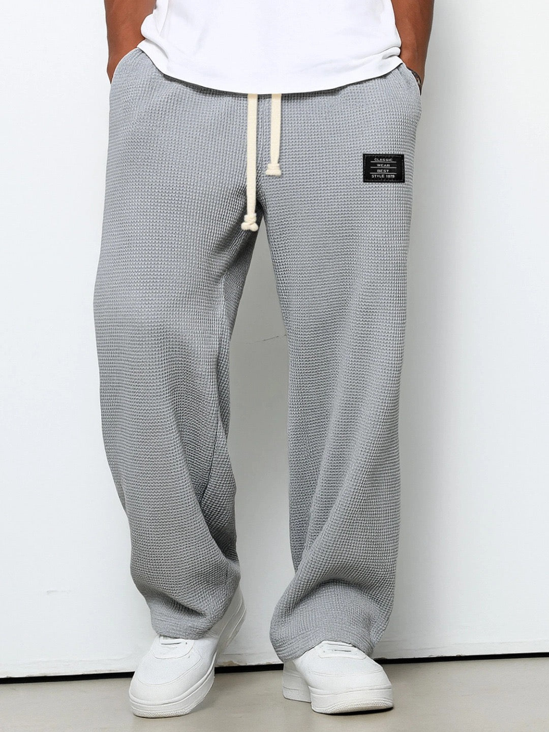 Casual Men's Leisure Pants with Adjustable Waistband