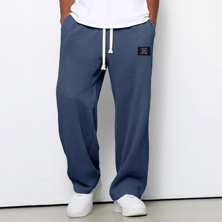 Casual Men's Leisure Pants with Adjustable Waistband