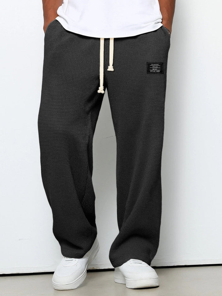 Casual Men's Leisure Pants with Adjustable Waistband