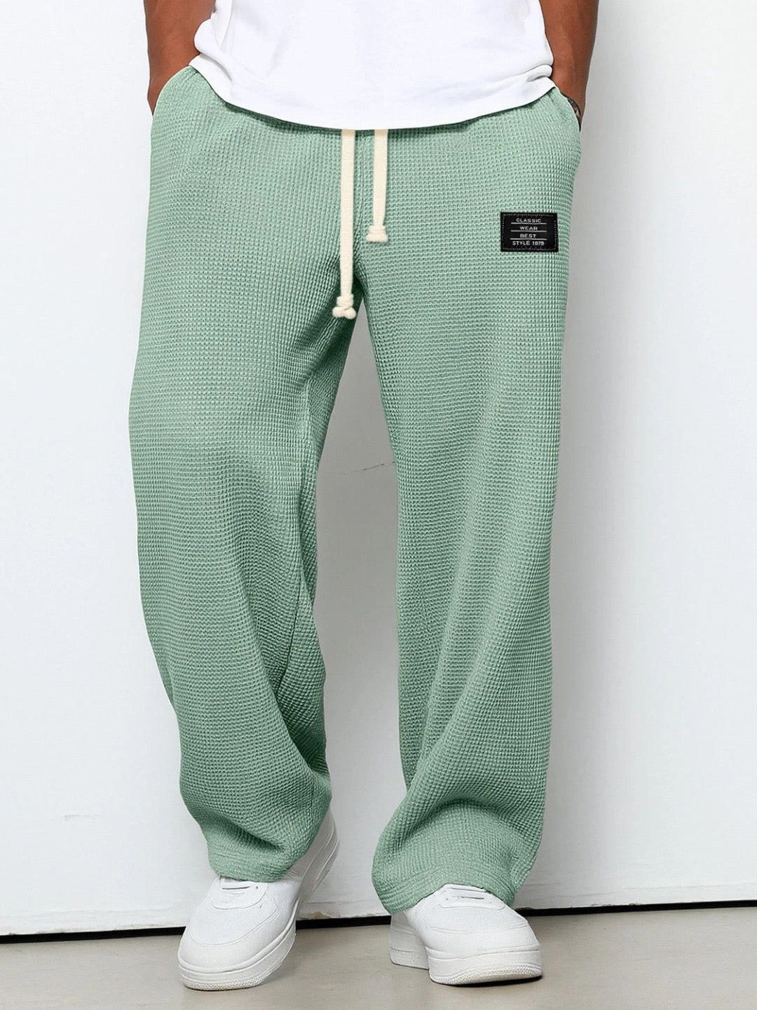 Casual Men's Leisure Pants with Adjustable Waistband