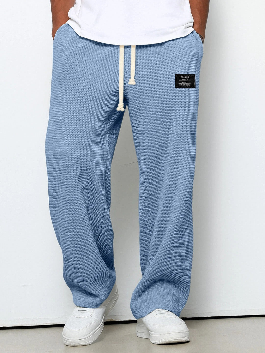 Casual Men's Leisure Pants with Adjustable Waistband