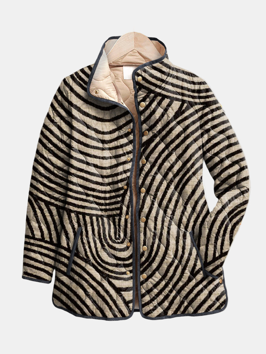 Ivy Striped Quilted Jacket