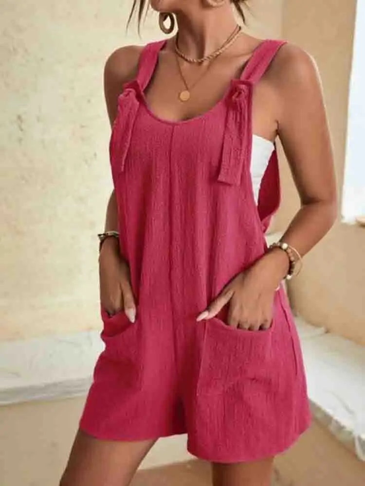 Tina | Lightweight Linen Summer Romper