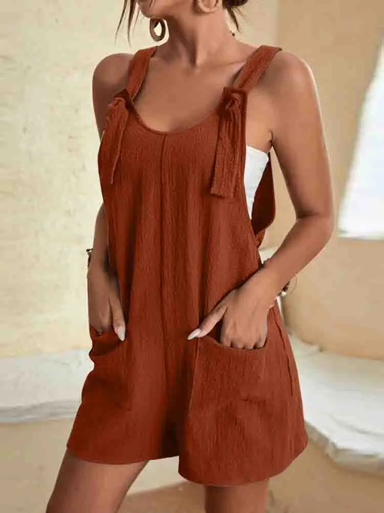 Tina | Lightweight Linen Summer Romper