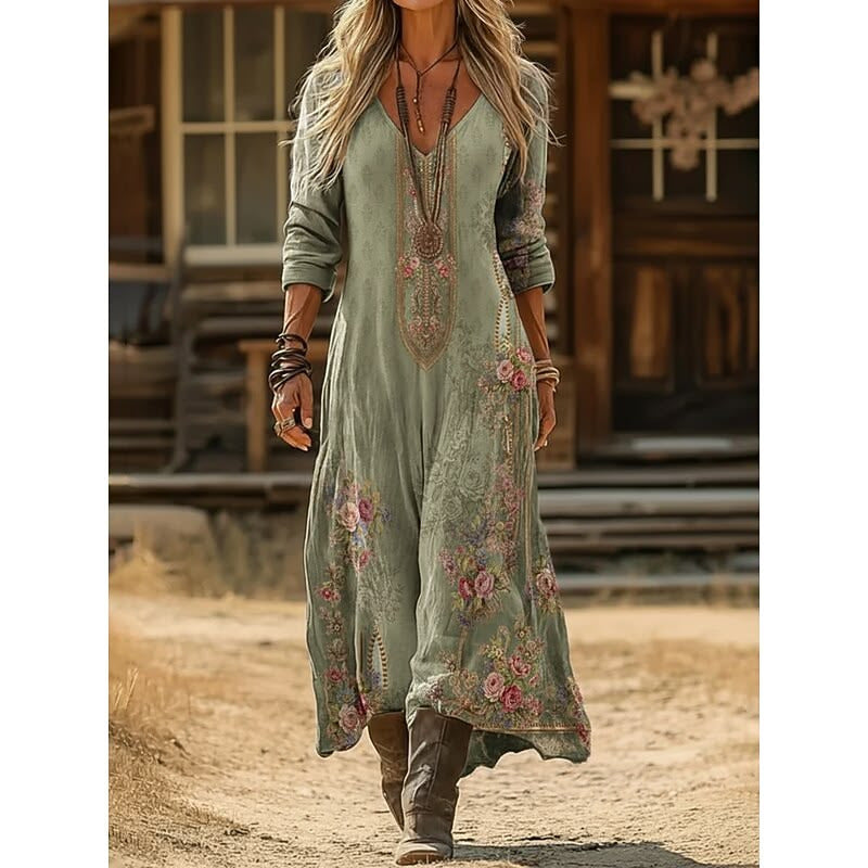 Parker | Long Sleeve Vintage Casual Dress