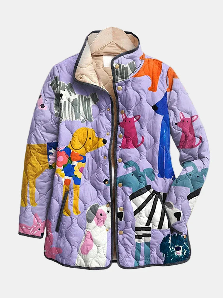 Nancy Dog & Mouse Quilted Jacket