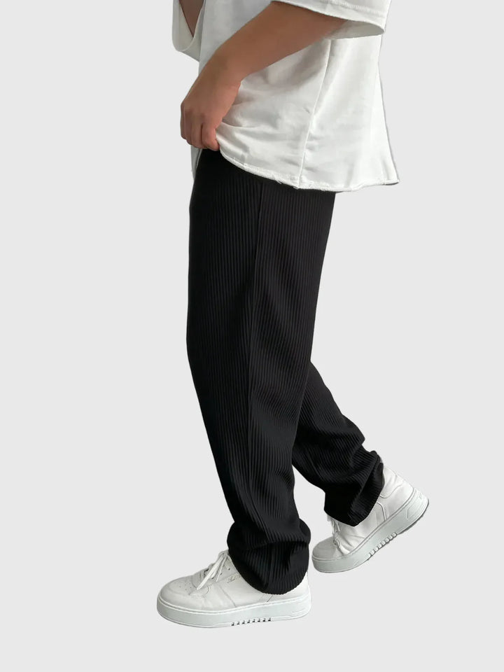 Javier | Relaxed Ribbed Trousers