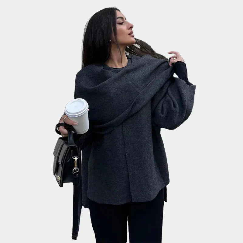 Elena - Elegantní huňatý kabát