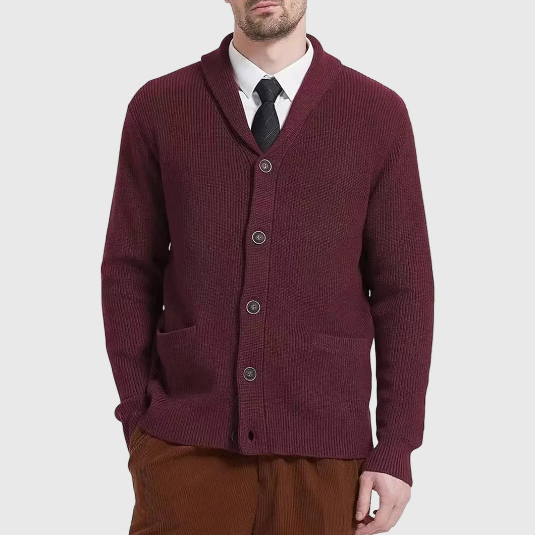 Ethan | Cable Knit Cardigan Cozy