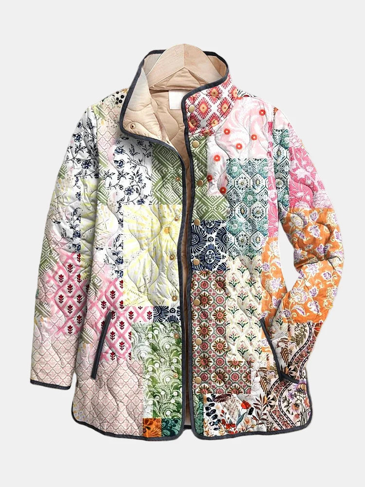 Katherine Floral Patchwork Quilted Jacket
