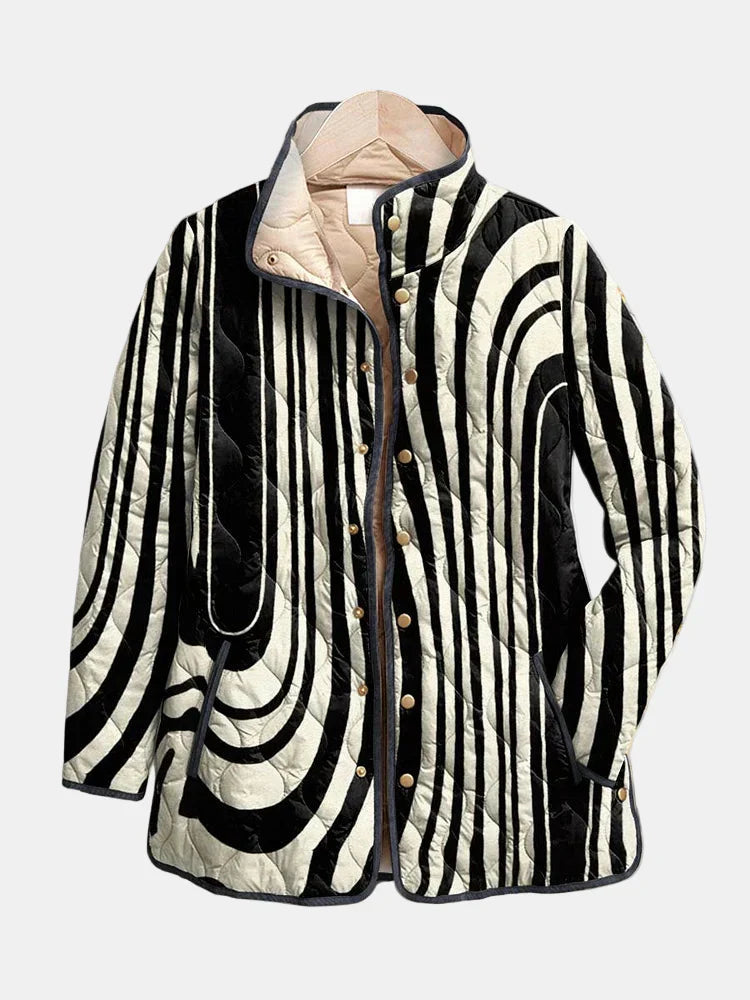 Madeline Striped Quilted Jacket