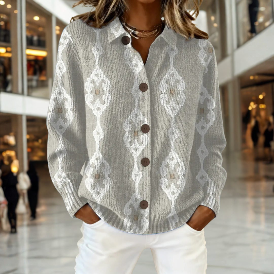 Emma | Artistic Print Cardigan