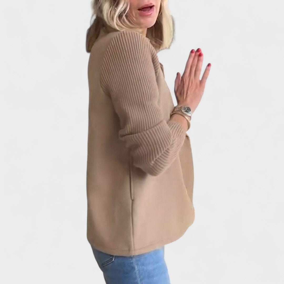 Valentina - Elegantní sako s pletenými rukávy
